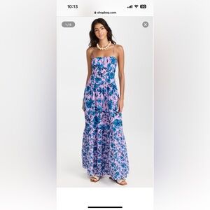 Playa Lucila Square Neck Maxi Dress